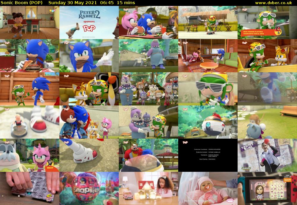 Sonic Boom (POP) Sunday 30 May 2021 06:45 - 07:00