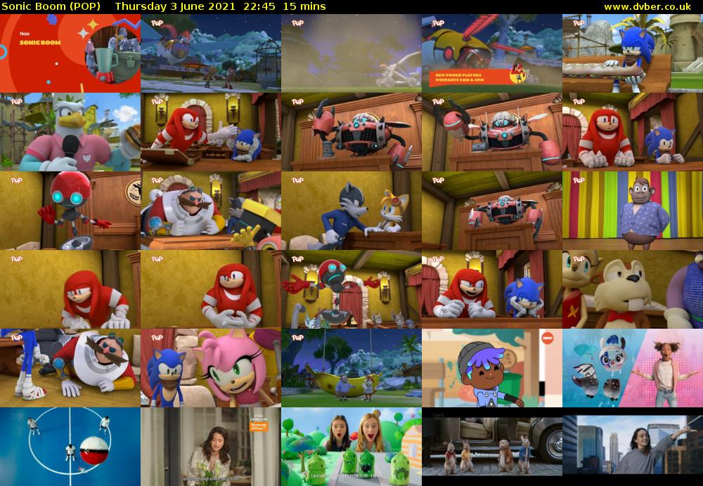 Sonic Boom (POP) Thursday 3 June 2021 22:45 - 23:00