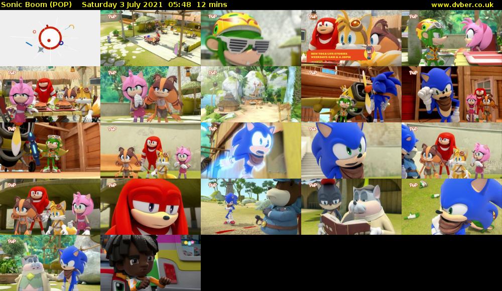 Sonic Boom (POP) Saturday 3 July 2021 05:48 - 06:00