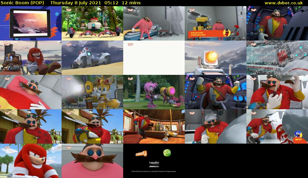 Sonic Boom (POP) Thursday 8 July 2021 05:12 - 05:24