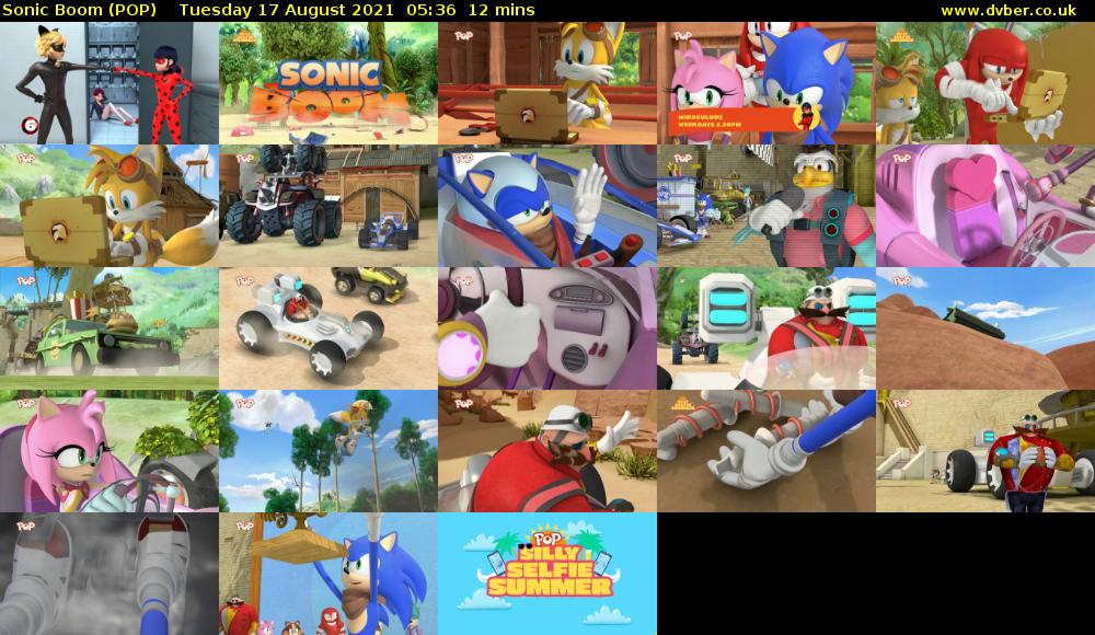 Sonic Boom (POP) Tuesday 17 August 2021 05:36 - 05:48