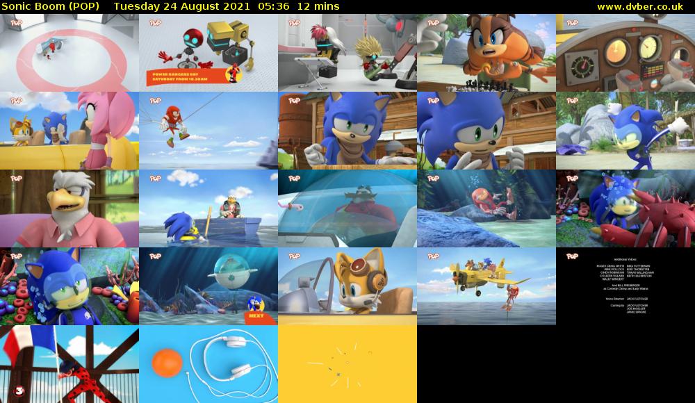 Sonic Boom (POP) Tuesday 24 August 2021 05:36 - 05:48