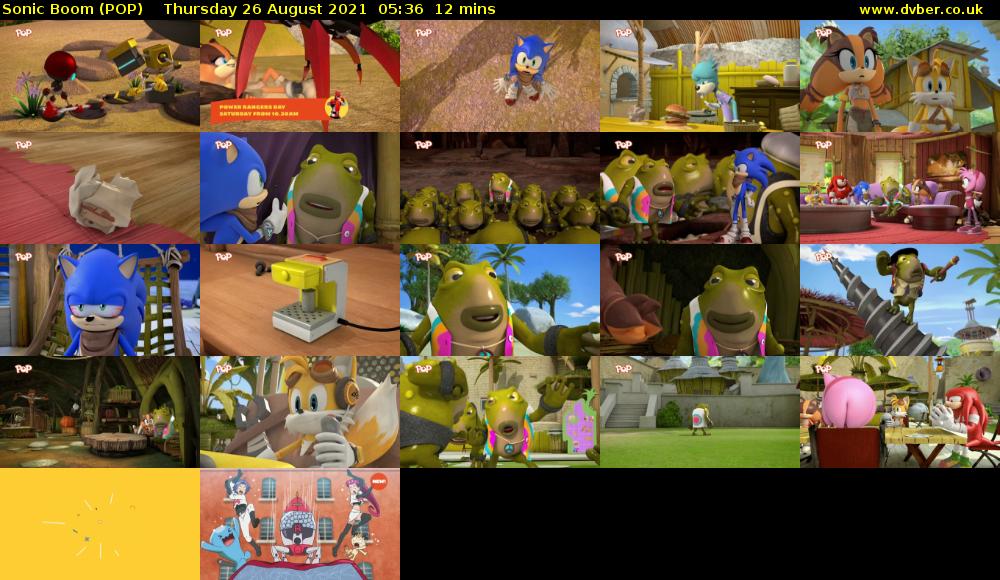 Sonic Boom (POP) Thursday 26 August 2021 05:36 - 05:48