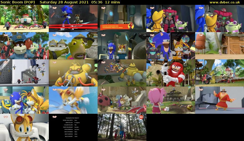 Sonic Boom (POP) Saturday 28 August 2021 05:36 - 05:48