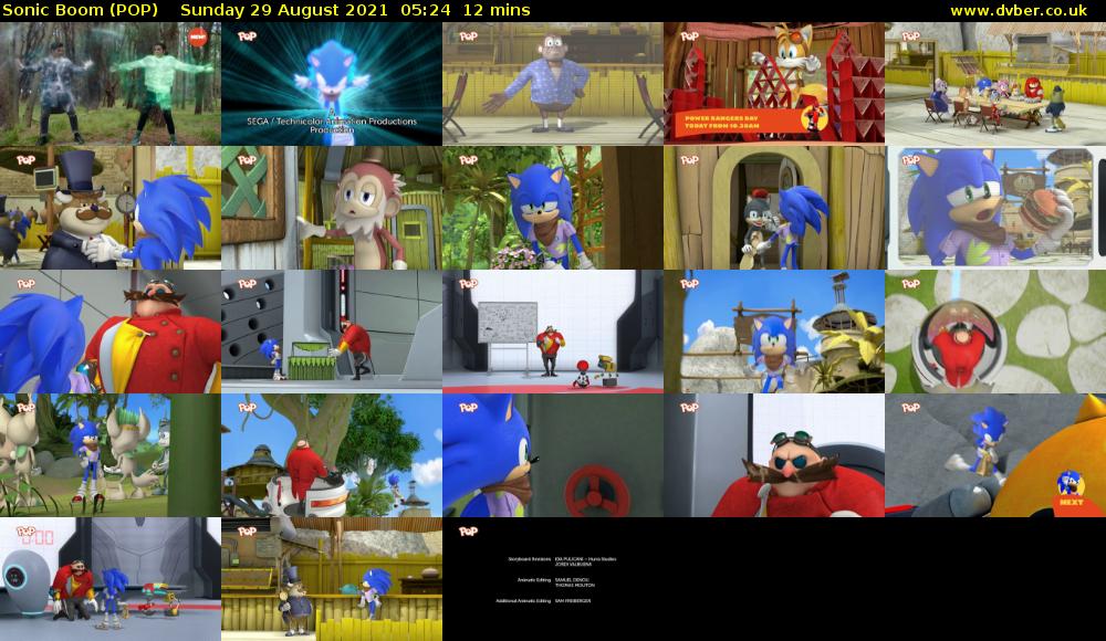 Sonic Boom (POP) Sunday 29 August 2021 05:24 - 05:36