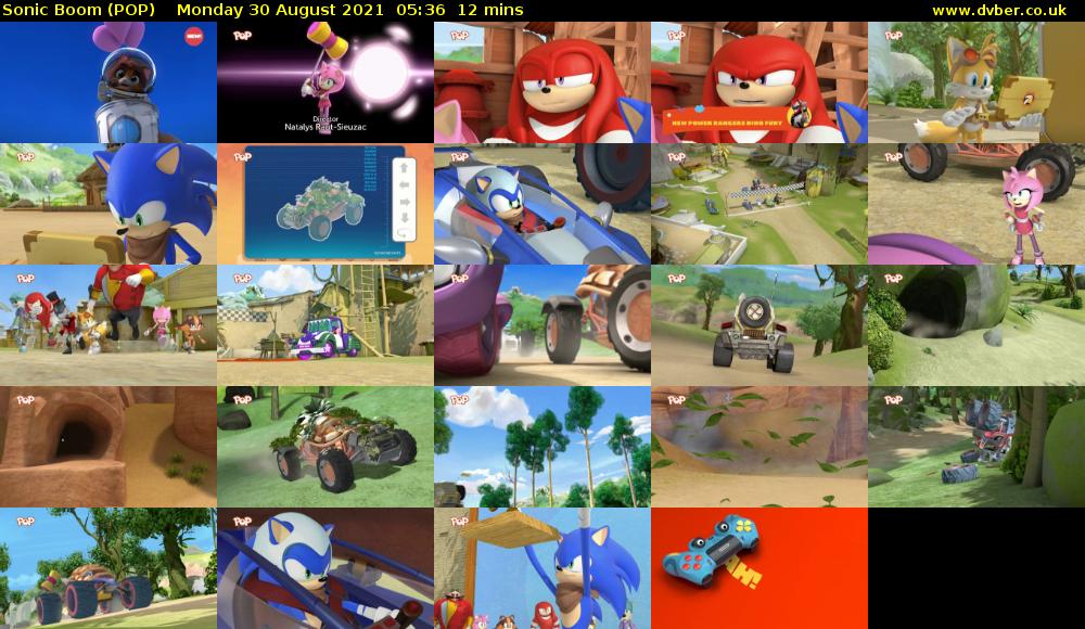 Sonic Boom (POP) Monday 30 August 2021 05:36 - 05:48