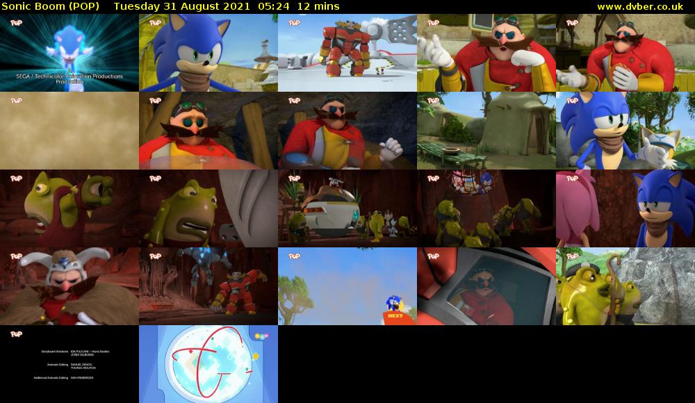 Sonic Boom (POP) Tuesday 31 August 2021 05:24 - 05:36