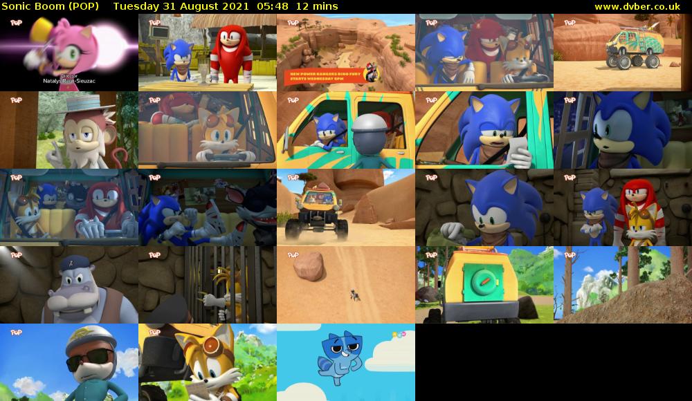 Sonic Boom (POP) Tuesday 31 August 2021 05:48 - 06:00