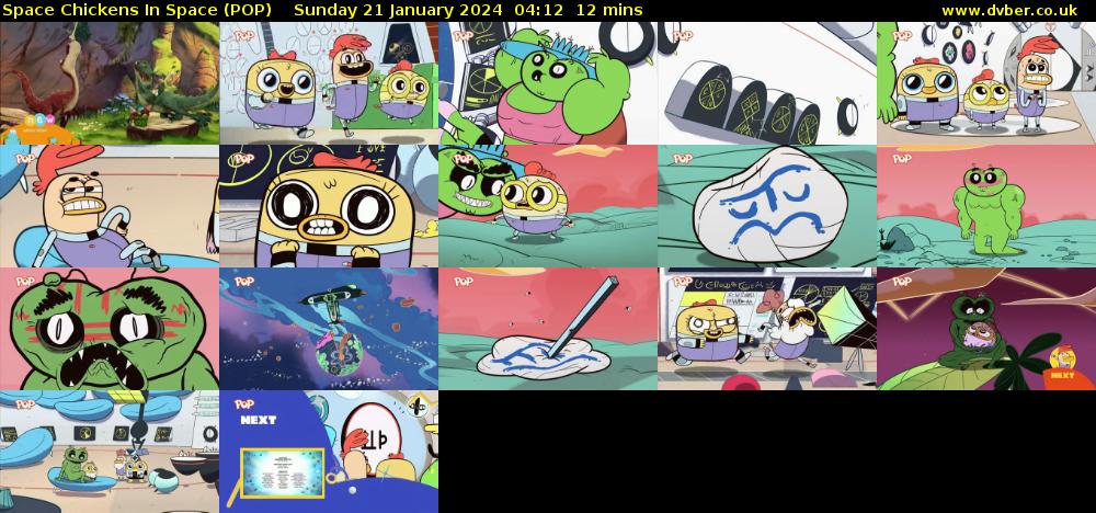 Space Chickens In Space (POP) Sunday 21 January 2024 04:12 - 04:24