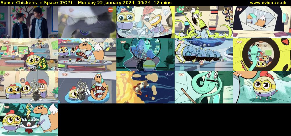 Space Chickens In Space (POP) Monday 22 January 2024 04:24 - 04:36