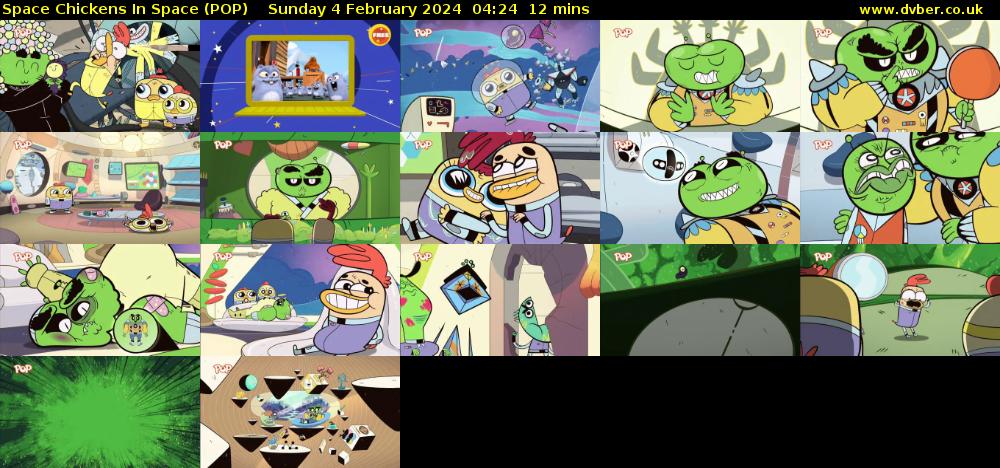 Space Chickens In Space (POP) Sunday 4 February 2024 04:24 - 04:36
