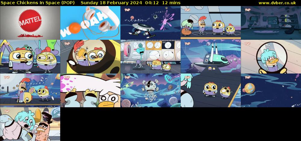 Space Chickens In Space (POP) Sunday 18 February 2024 04:12 - 04:24