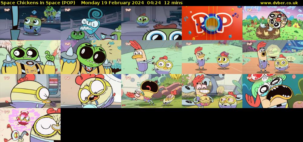Space Chickens In Space (POP) Monday 19 February 2024 04:24 - 04:36