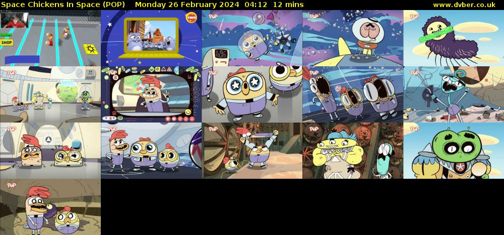 Space Chickens In Space (POP) Monday 26 February 2024 04:12 - 04:24