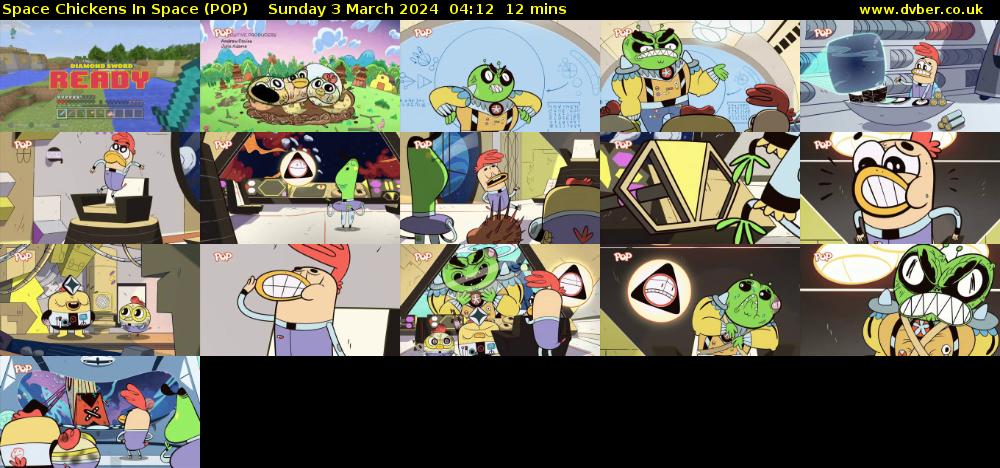 Space Chickens In Space (POP) Sunday 3 March 2024 04:12 - 04:24