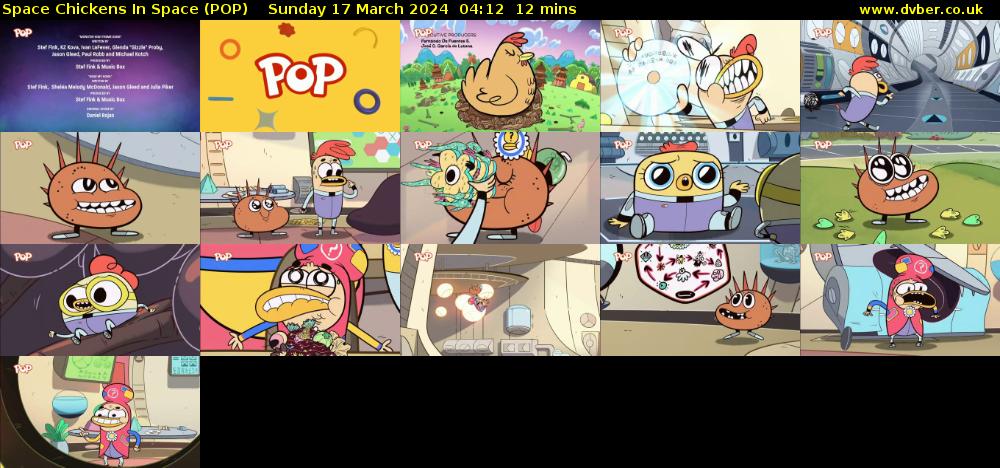 Space Chickens In Space (POP) Sunday 17 March 2024 04:12 - 04:24