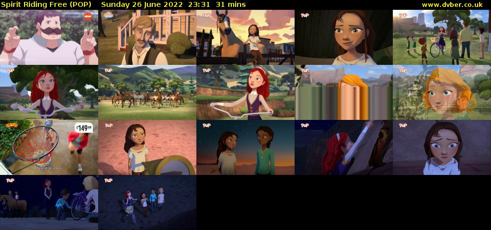 Spirit Riding Free (POP) Sunday 26 June 2022 23:31 - 00:02