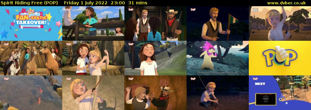Spirit Riding Free (POP) Friday 1 July 2022 23:00 - 23:31