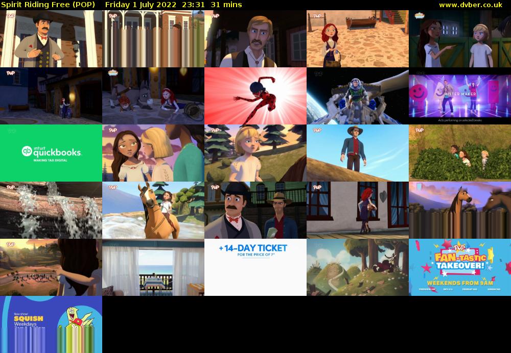 Spirit Riding Free (POP) Friday 1 July 2022 23:31 - 00:02