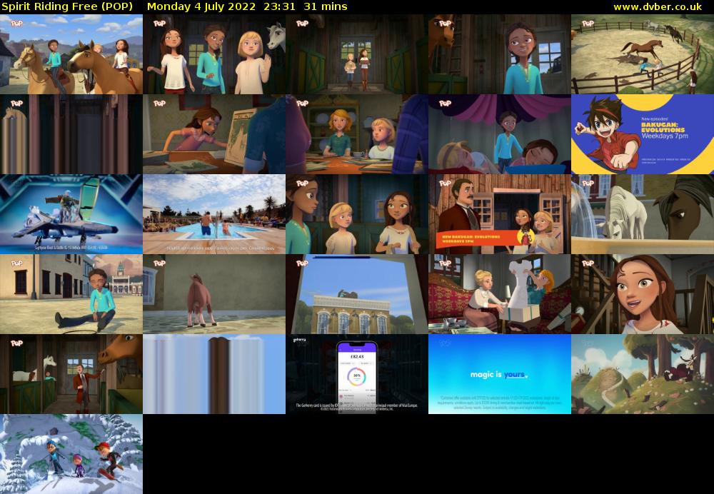 Spirit Riding Free (POP) Monday 4 July 2022 23:31 - 00:02
