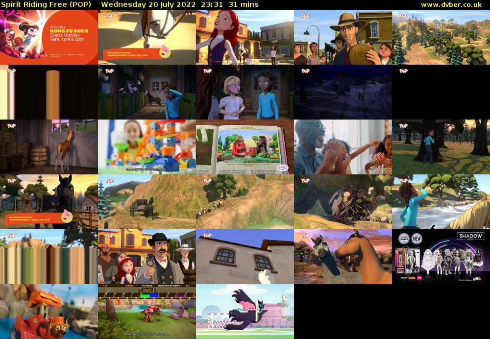 Spirit Riding Free (POP) Wednesday 20 July 2022 23:31 - 00:02