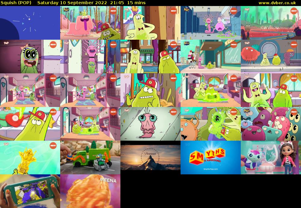 Squish (POP) Saturday 10 September 2022 21:45 - 22:00