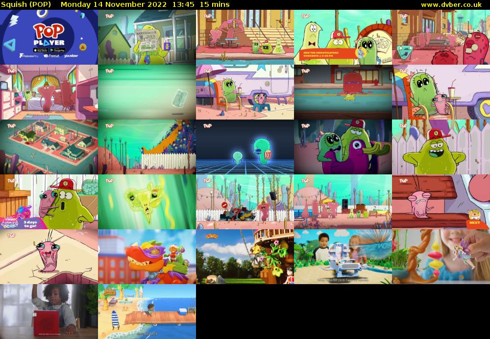 Squish (POP) Monday 14 November 2022 13:45 - 14:00
