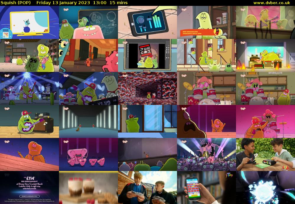 Squish (POP) Friday 13 January 2023 13:00 - 13:15