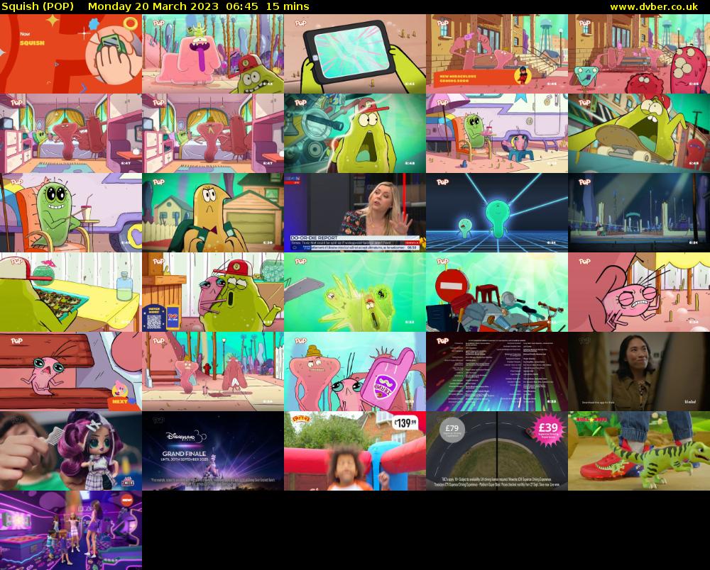 Squish (POP) Monday 20 March 2023 06:45 - 07:00