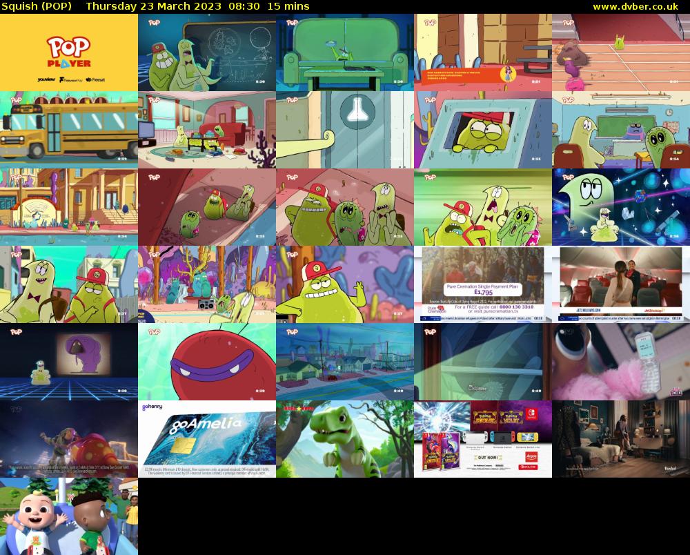 Squish (POP) Thursday 23 March 2023 08:30 - 08:45