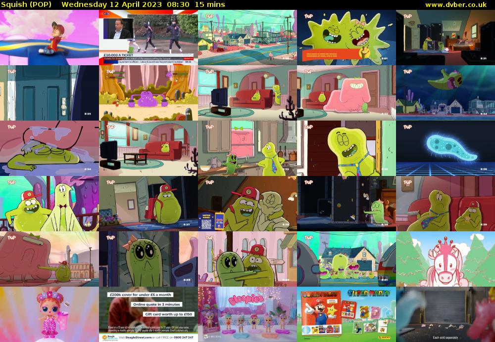Squish (POP) Wednesday 12 April 2023 08:30 - 08:45