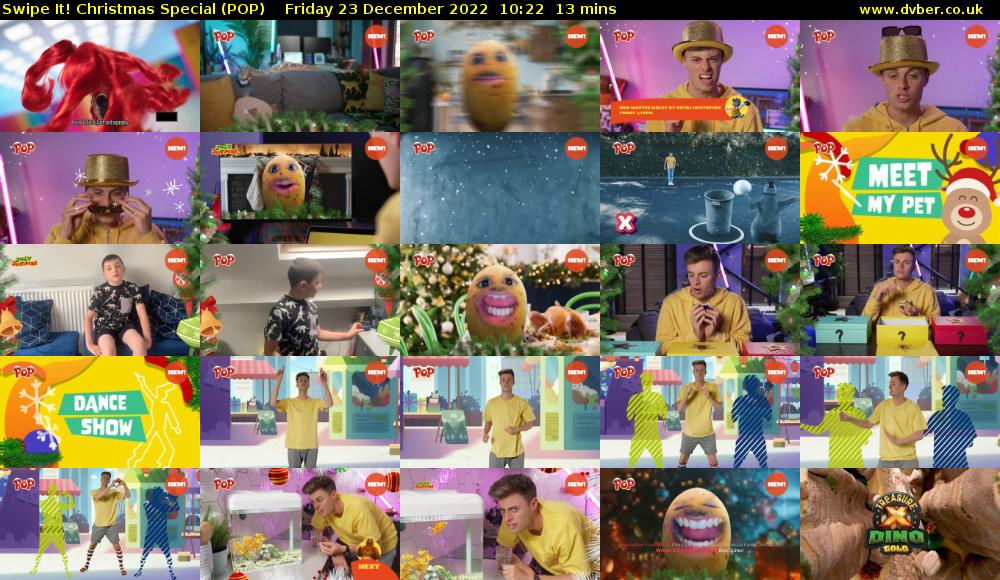 Swipe It! Christmas Special (POP) Friday 23 December 2022 10:22 - 10:35