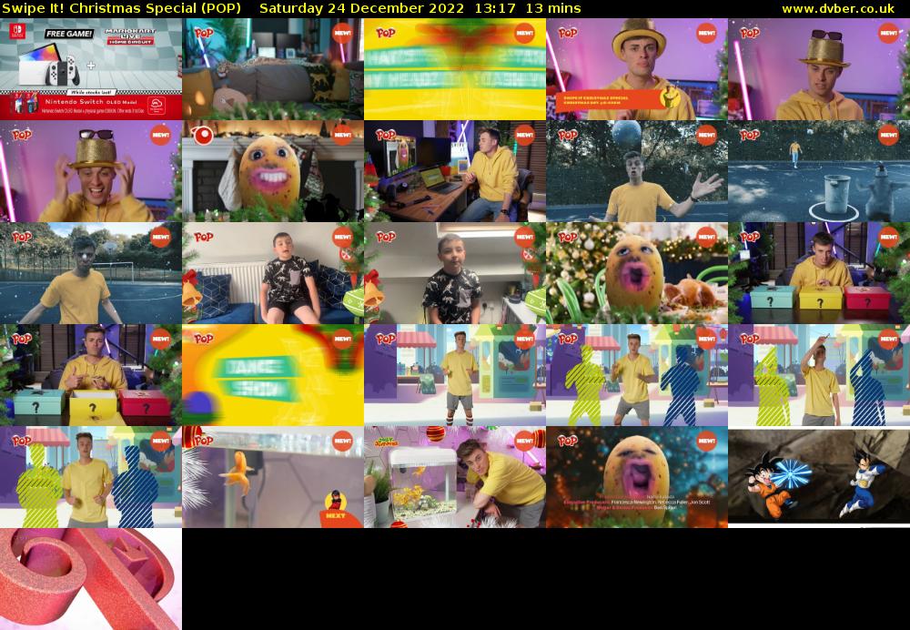 Swipe It! Christmas Special (POP) Saturday 24 December 2022 13:17 - 13:30