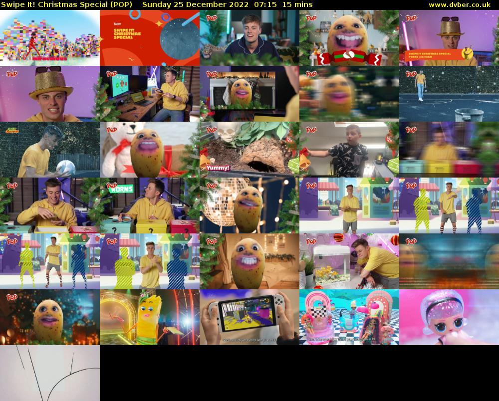 Swipe It! Christmas Special (POP) Sunday 25 December 2022 07:15 - 07:30