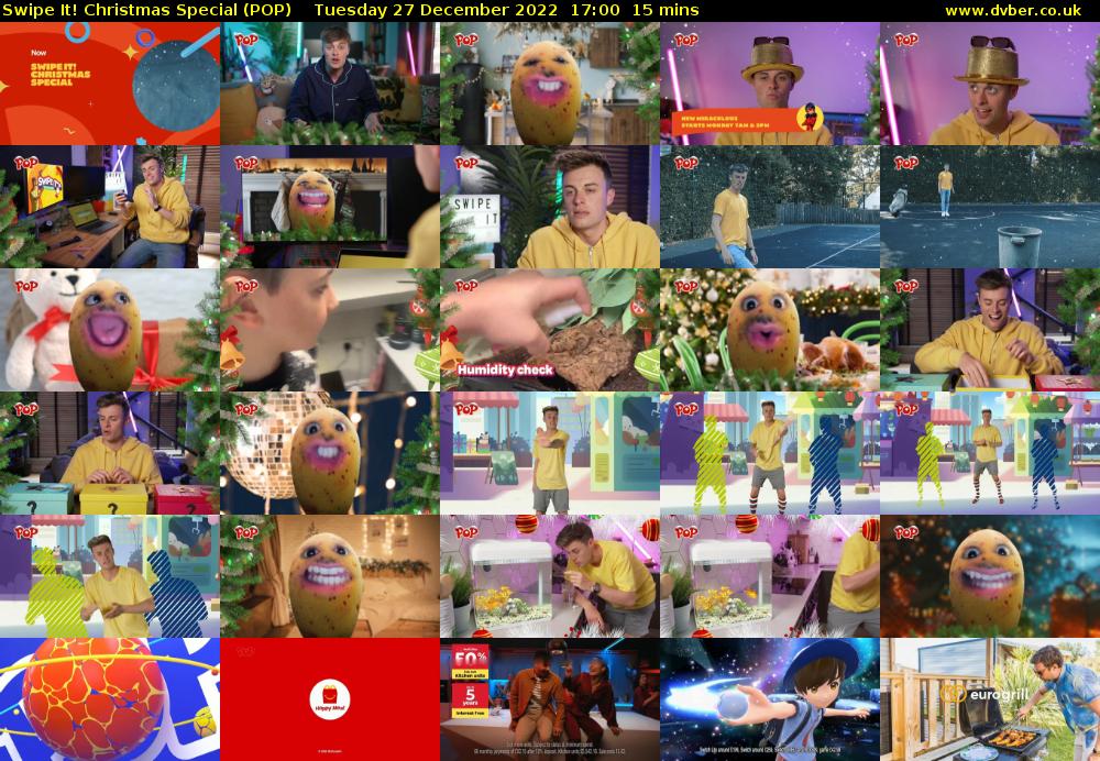 Swipe It! Christmas Special (POP) Tuesday 27 December 2022 17:00 - 17:15