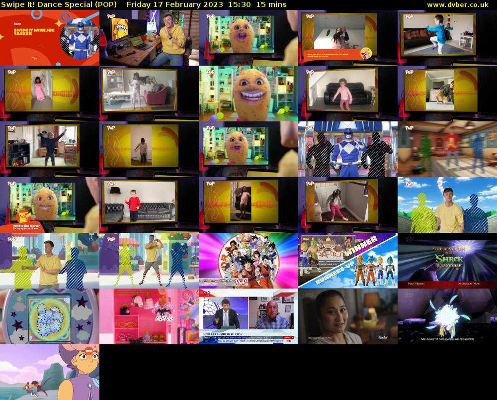 Swipe It! Dance Special (POP) Friday 17 February 2023 15:30 - 15:45