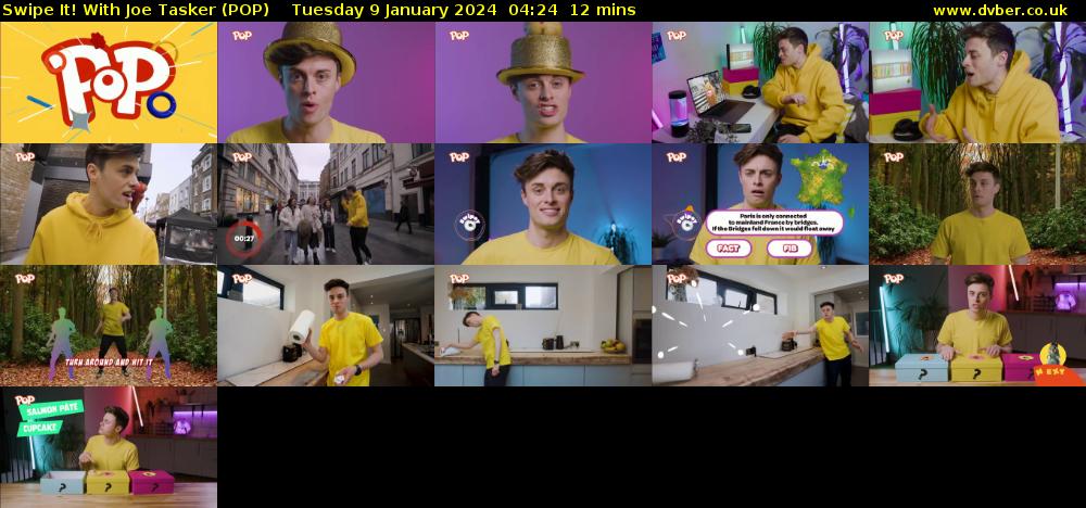 Swipe It! With Joe Tasker (POP) Tuesday 9 January 2024 04:24 - 04:36