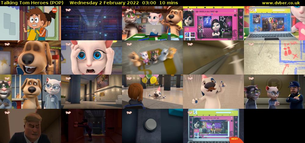 Talking Tom Heroes (POP) Wednesday 2 February 2022 03:00 - 03:10