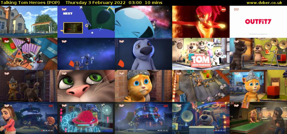 Talking Tom Heroes (POP) Thursday 3 February 2022 03:00 - 03:10