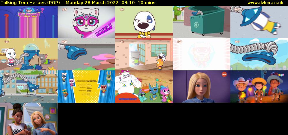Talking Tom Heroes (POP) Monday 28 March 2022 03:10 - 03:20
