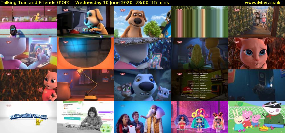 Talking Tom and Friends (POP) Wednesday 10 June 2020 23:00 - 23:15
