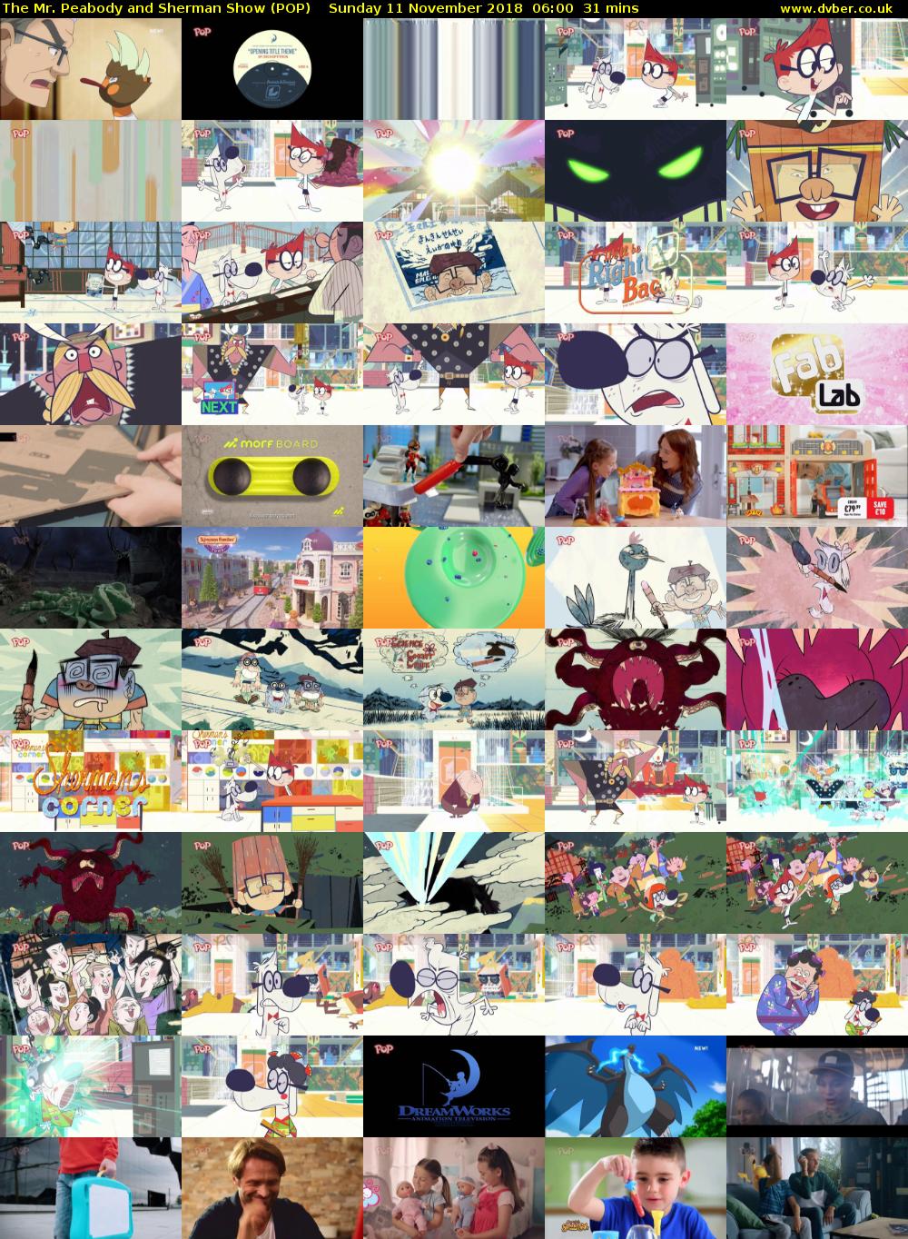 The Mr. Peabody and Sherman Show (POP) Sunday 11 November 2018 06:00 - 06:31