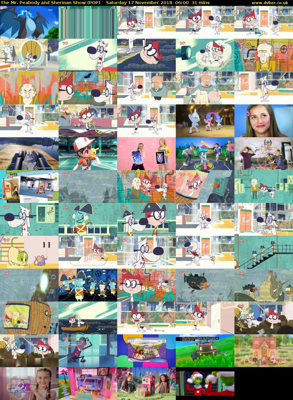 The Mr. Peabody and Sherman Show (POP) Saturday 17 November 2018 06:00 - 06:31