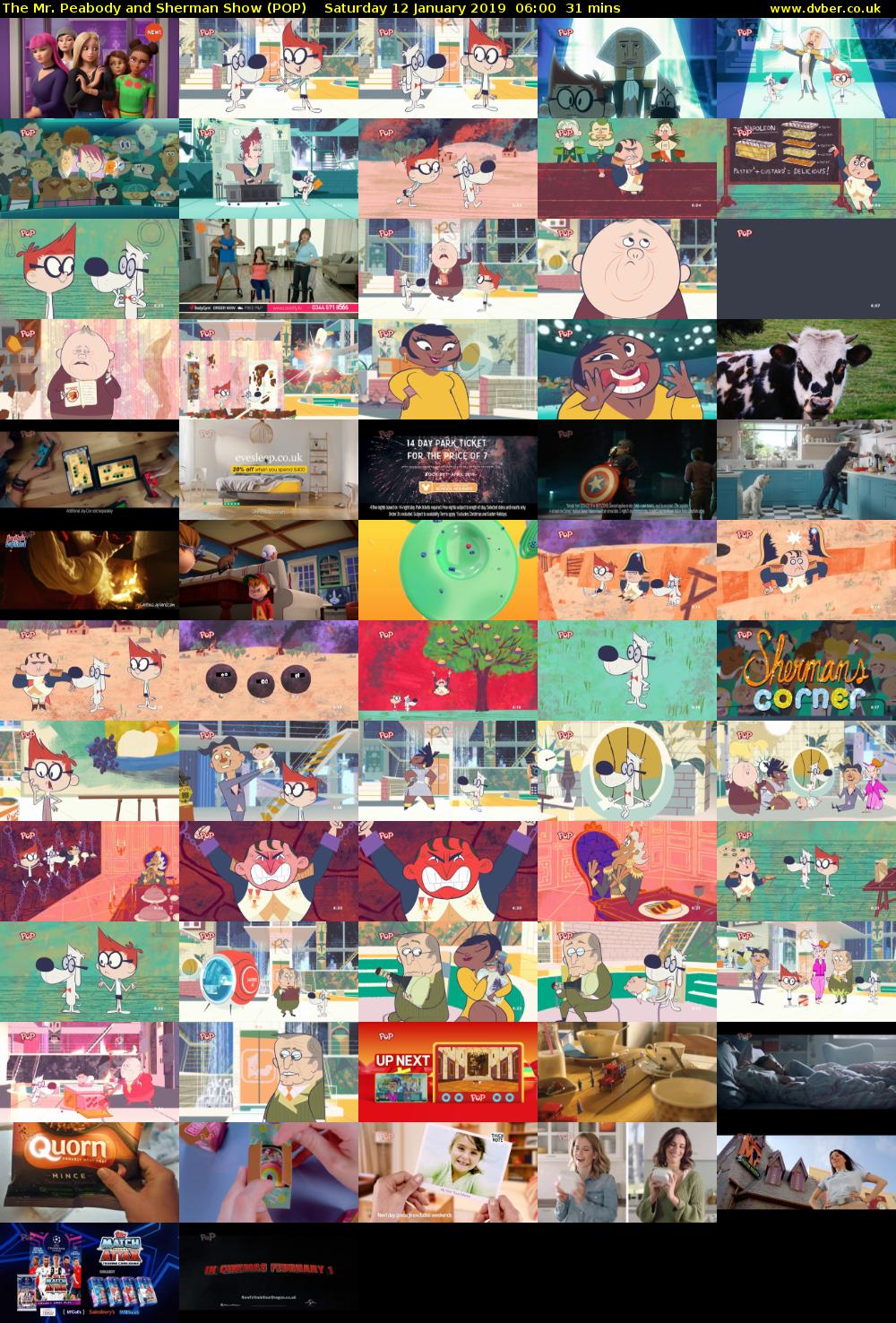 The Mr. Peabody and Sherman Show (POP) Saturday 12 January 2019 06:00 - 06:31