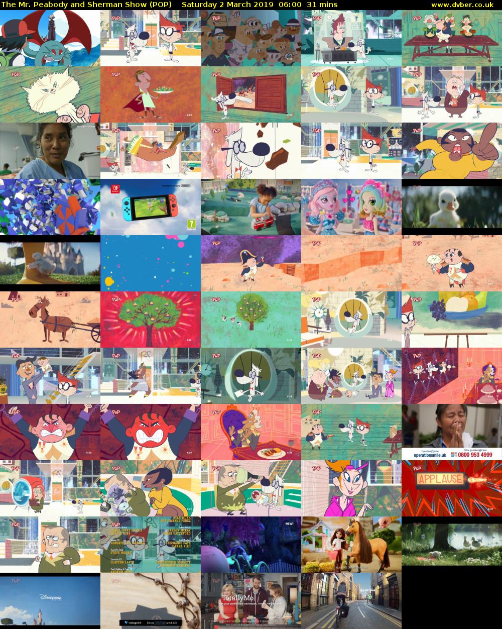 The Mr. Peabody and Sherman Show (POP) Saturday 2 March 2019 06:00 - 06:31
