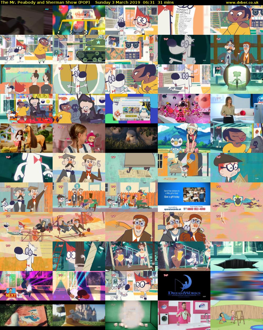 The Mr. Peabody and Sherman Show (POP) Sunday 3 March 2019 06:31 - 07:02