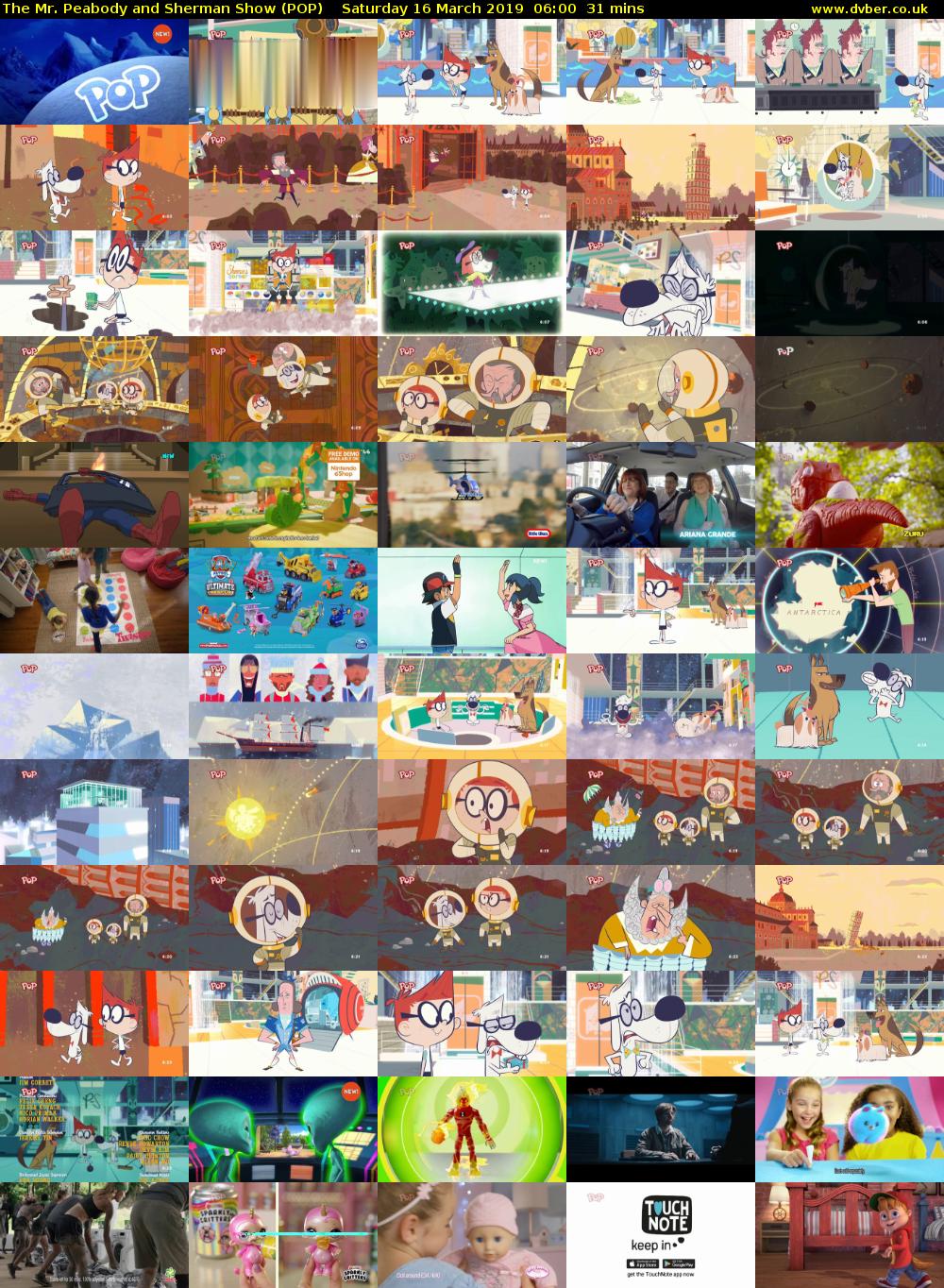 The Mr. Peabody and Sherman Show (POP) Saturday 16 March 2019 06:00 - 06:31