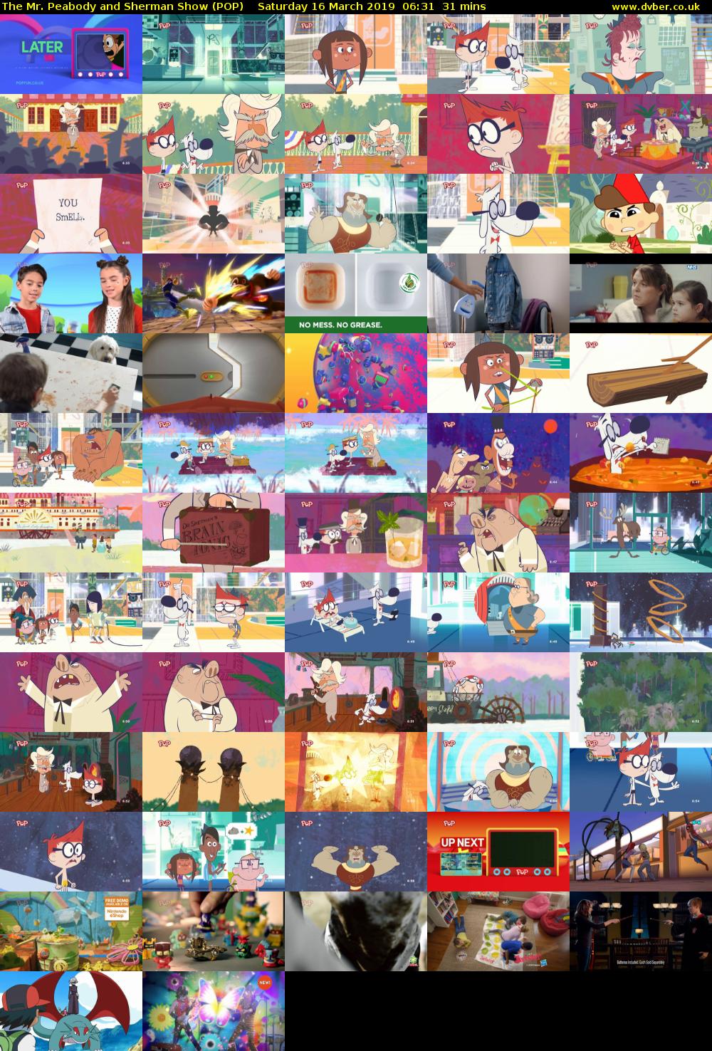 The Mr. Peabody and Sherman Show (POP) Saturday 16 March 2019 06:31 - 07:02