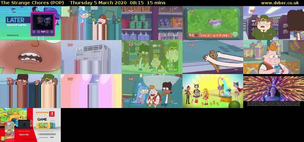 The Strange Chores (POP) Thursday 5 March 2020 08:15 - 08:30