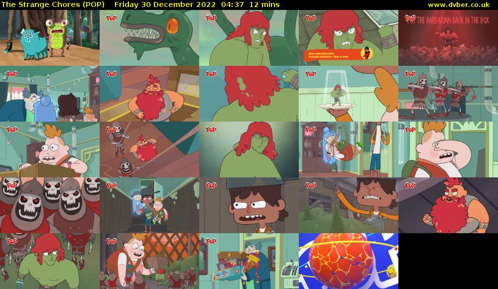 The Strange Chores (POP) Friday 30 December 2022 04:37 - 04:49